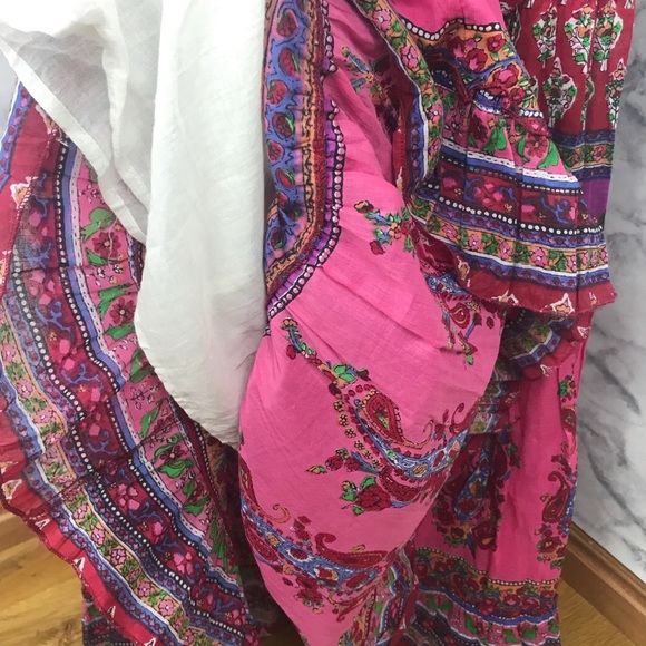 Cerulean Boho Floral Spaghetti Strap Maxi Dress - Picture 7 of 8